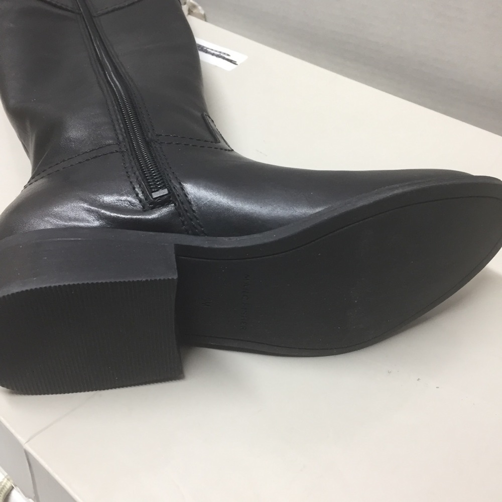 NIB Marc Fisher Galaya black leather tall Boot 5 - Picture 10 of 11